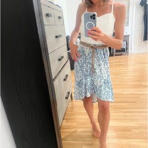 floral sundress with belt - new never worn with tags